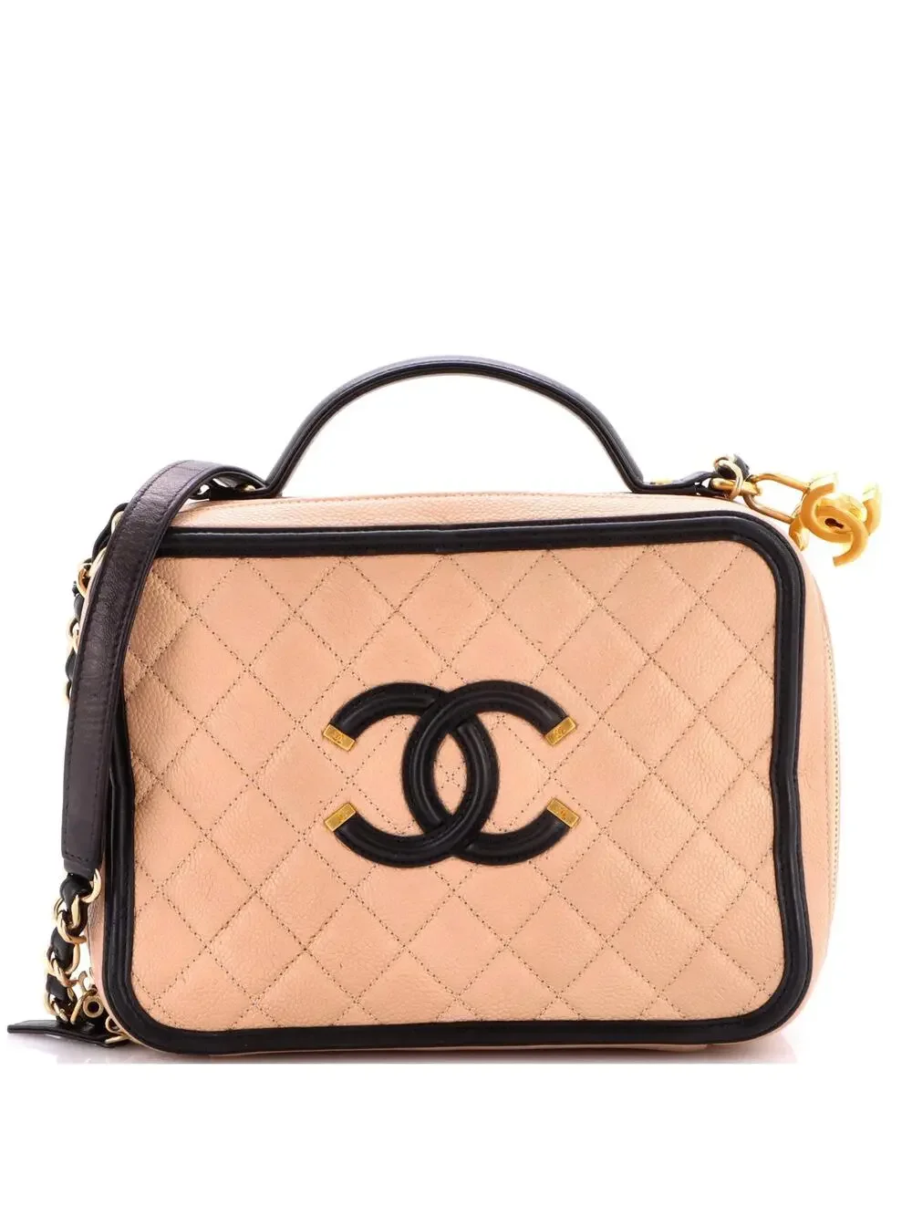Chanel Filigree Vanity Case Quilted #277154C33B